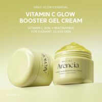 ژل کرم بوستر شات ویتامین سی آرنسیا | آبرسان و روشن‌کننده قوی تیرگی‌ها | Arencia Vitamin C Glow Booster Gel Cream